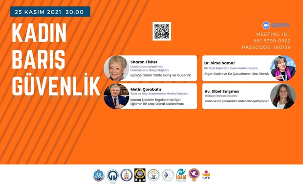 KADIN BARIŞ GÜVENLİK Uluslararası WEBİNAR<br>
